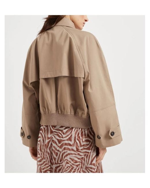 Brunello Cucinelli Natural Monili Cropped Jacket