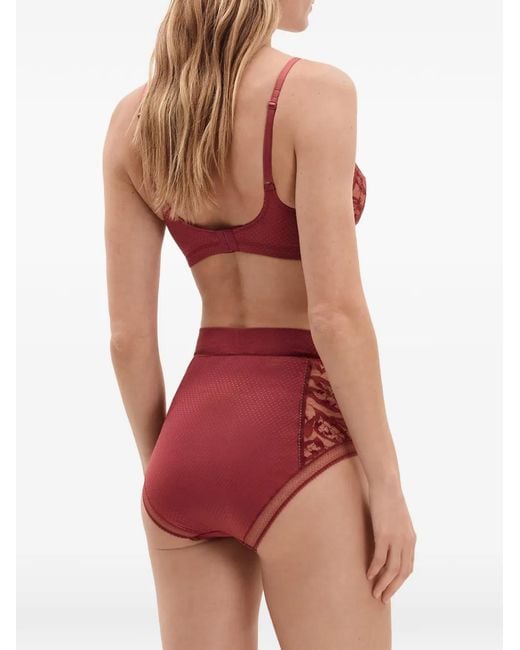Eres Red Fraicheur Wireless Triangle Bra