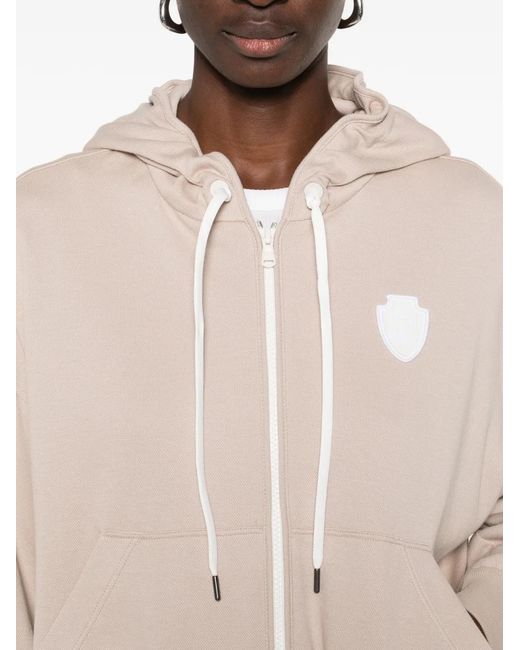 Brunello Cucinelli Natural Logo Hoodie