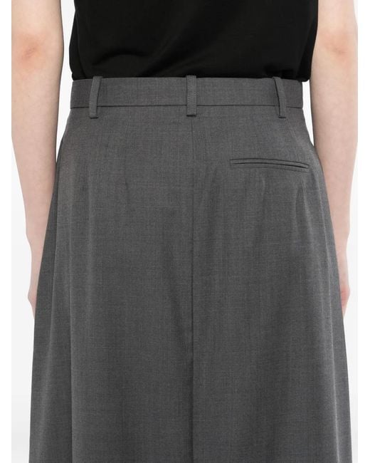 JNBY Gray A-Line Maxi Skirt