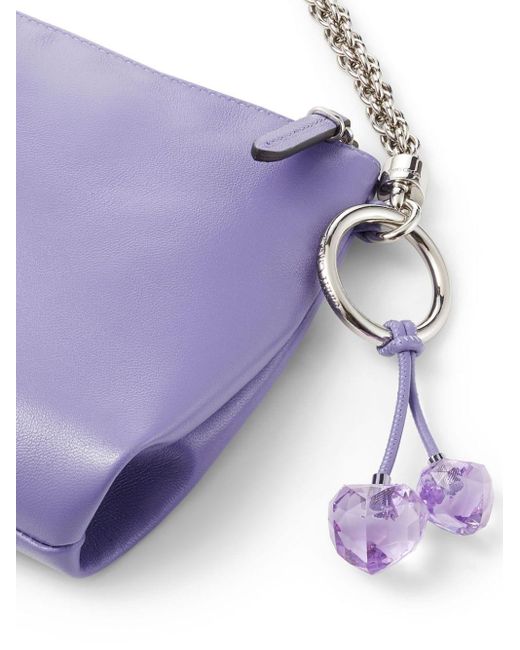 Jimmy Choo Purple Mini Callie Clutch Bag