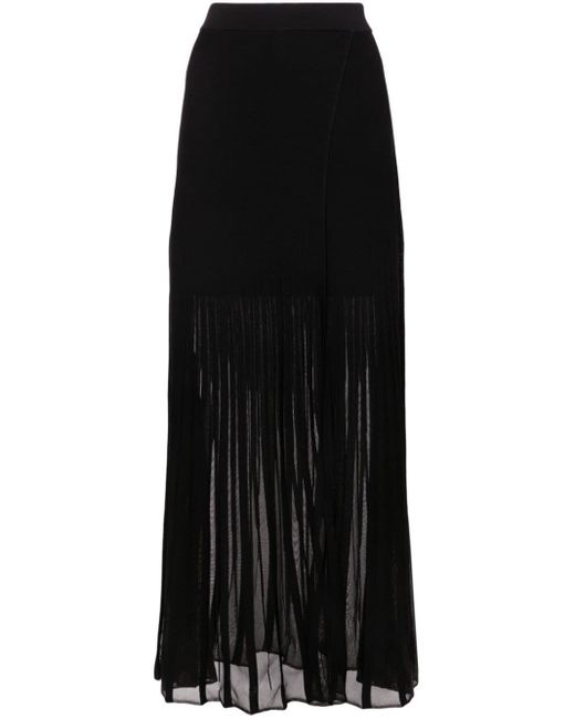 Falda con diseño cruzado Claudie Pierlot de color Black