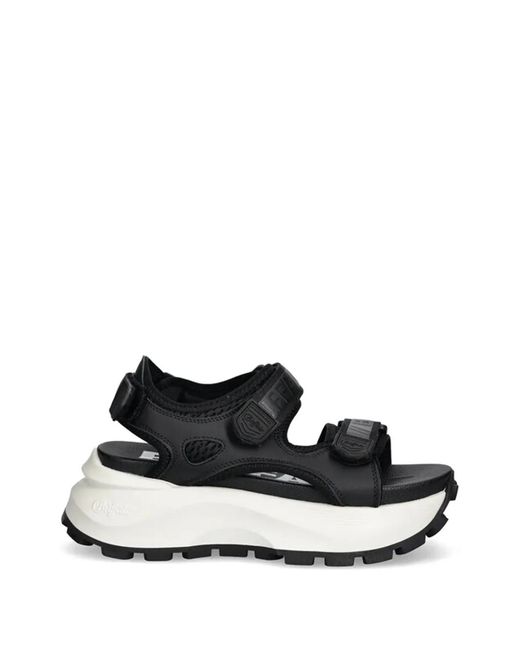 Buffalo Black Platform Sandals