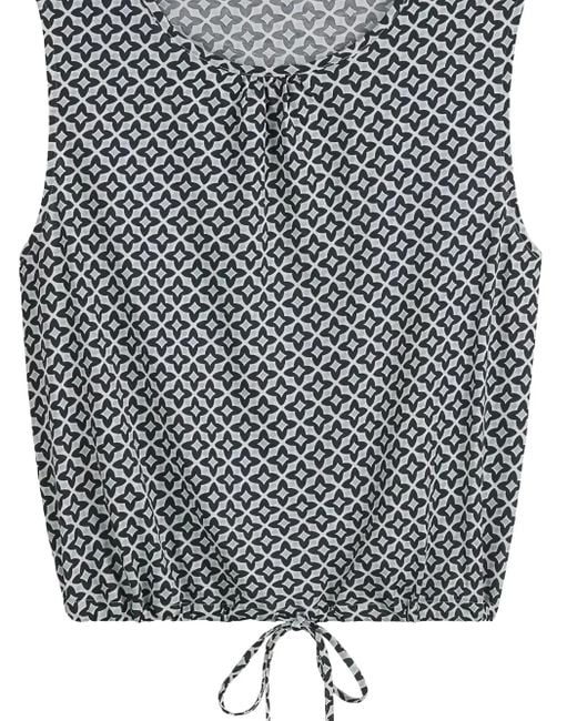 Marc O' Polo Gray Sleeveless Patterned Top