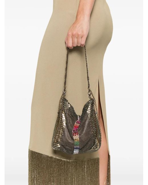 Laura B White Chain-Strap Mini Bag