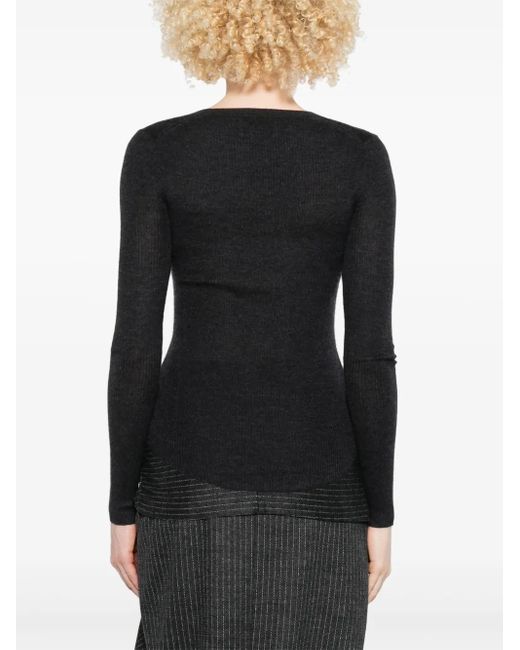 Isabel Marant Black Idite Button-Front Top