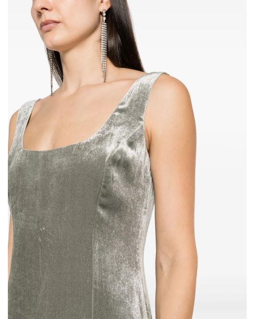 Ralph Lauren Nerissa Avondjurk Met Fluwelen Effect in het Gray