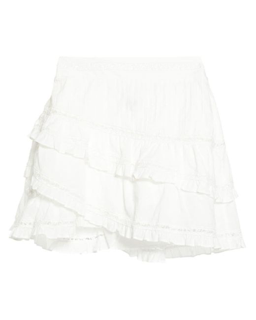 Maje White Broderie-anglaise Cotton Shorts
