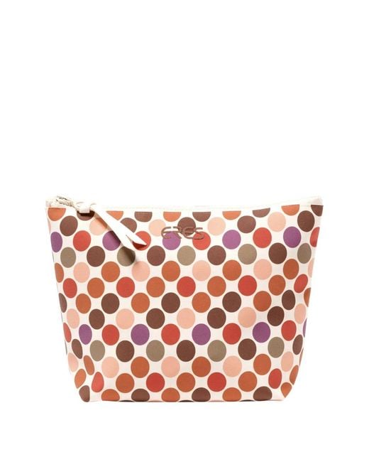 Eres Pink Loulou Polka-Dot Pouch