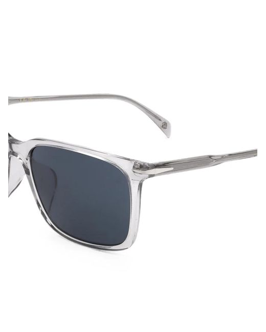 David Beckham White Square-Frame Sunglasses for men