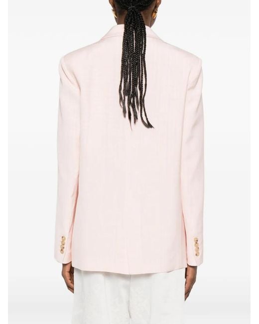 Blazer Con Botones Forte_forte de color Pink