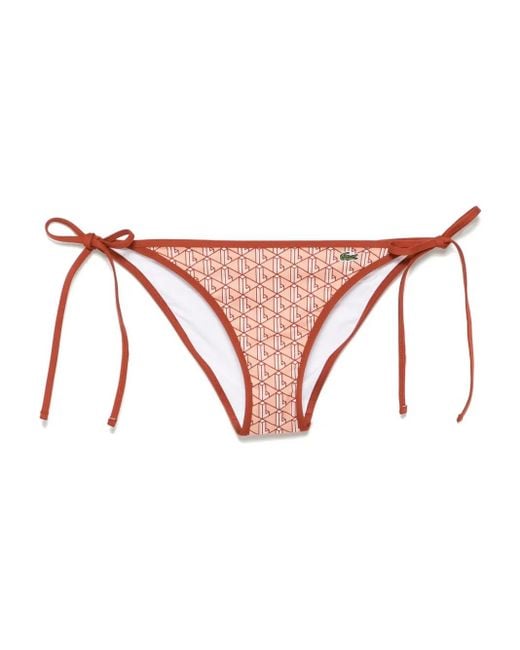 Lacoste Pink Printed Swim Brief