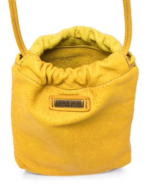 Caterina Lucchi Metallic Eva Leather Crossbody Bag