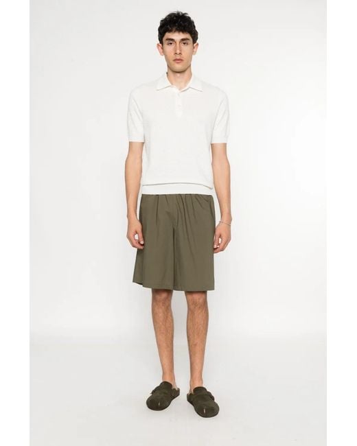 Imperial Green Elasticated Shorts for men