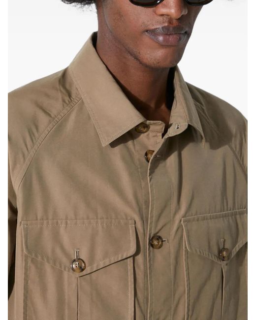 Baracuta Natural Patch-Pocket Shirt Jacket for men