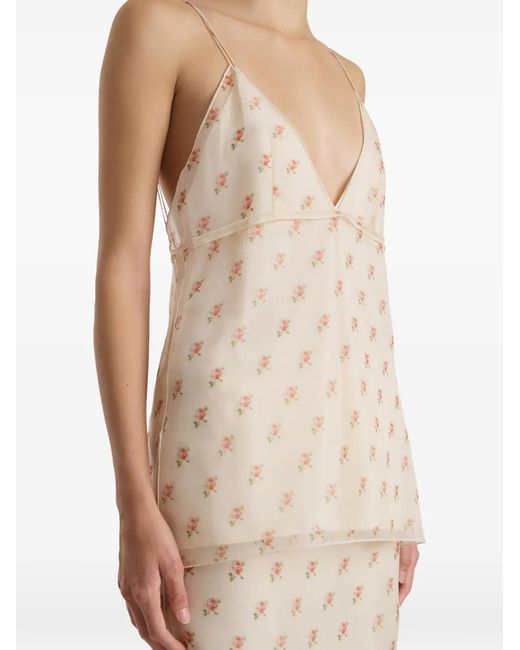 Khaite White Patterned Top