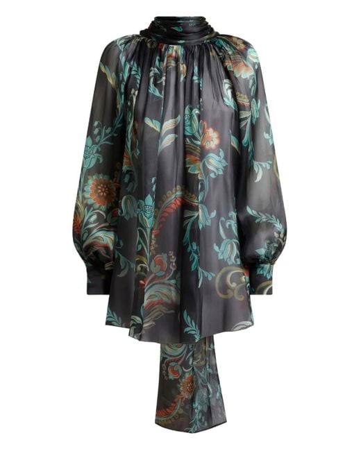Etro ハイネック ブラウス Gray