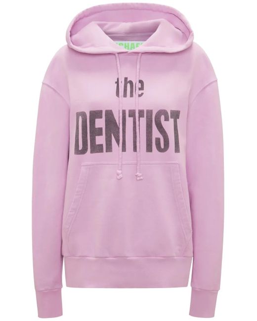J.W. Anderson Pink Graphic-Print Cotton Hoodie