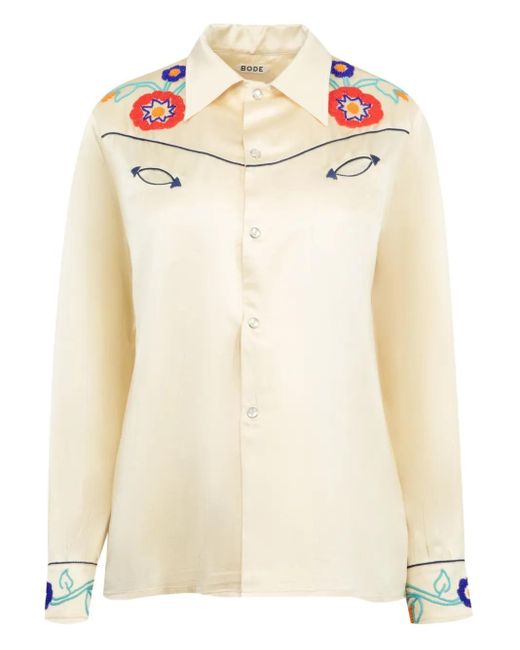 Camicia Garden Party di Bode in Natural