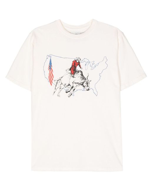 T-shirt en coton à imprimé graphique One Of These Days pour homme en coloris White