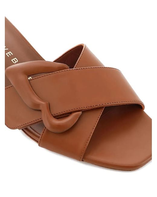 Sophia Webster Brown 50Mm Blair Buckle Heeled Sandals
