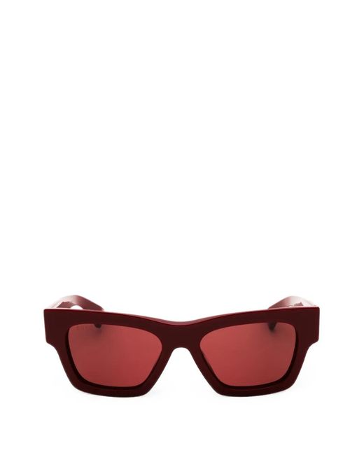Gucci Pink Rectangle-Frame Sunglasses