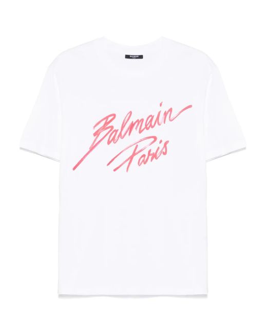 Balmain White Crush Capsule T-Shirt for men