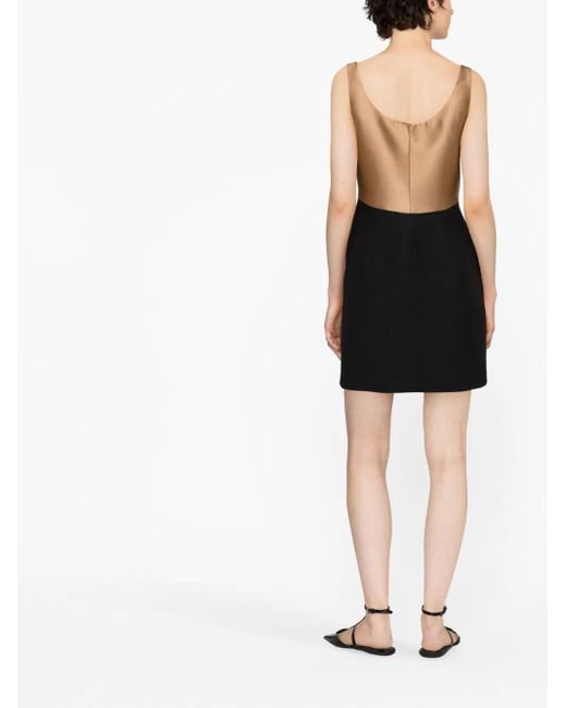 Valentino Garavani Black Colourblock Minidress