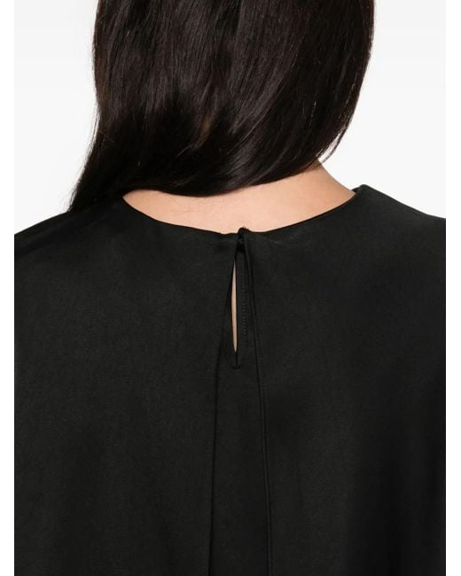 Jonathan Simkhai Black Cape-Detail Top