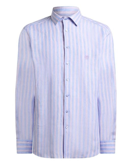 Camicia di Etro in Blue da Uomo
