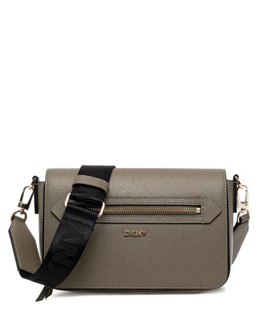 DKNY Gray Bryant Avenue Zip Cross Body Bag