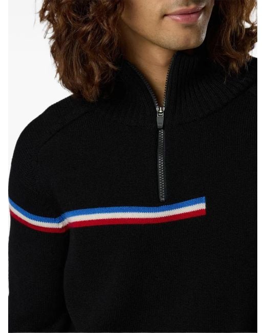 Rossignol Black Half-Zip Merino Sweater for men