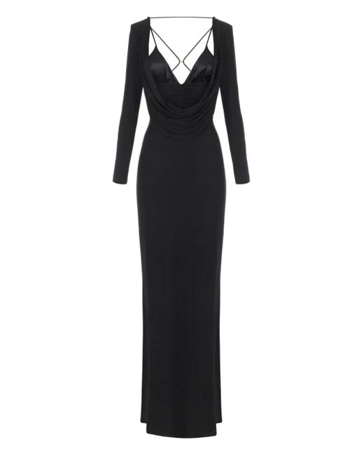 Elisabetta Franchi ロングスリーブ ドレス Black