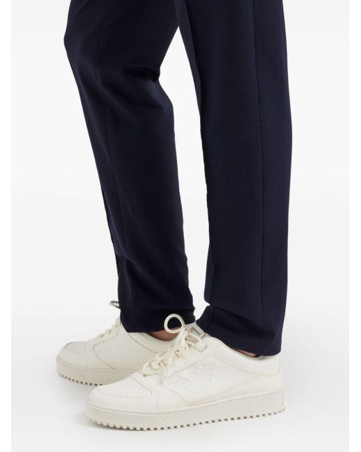 Emporio Armani Blue Elasticated-waist Trousers for men