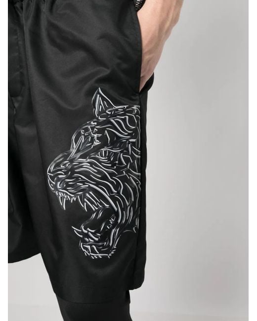Philipp Plein Hardloopbroek Met Print in het Black voor heren