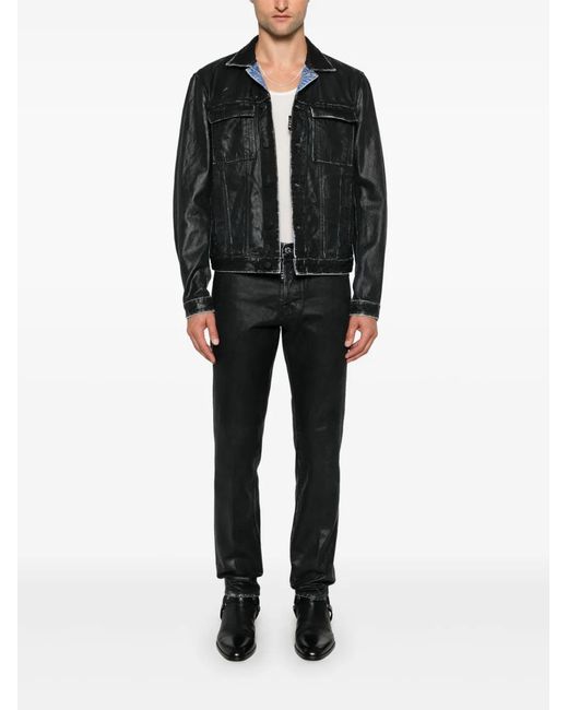 DSquared² Black Garment-Dyed Jacket for men