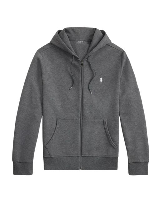 Polo Ralph Lauren Zip-Up Hoodie in Gray for Men | Lyst Polo Ralph Lauren Zip-Up Hoodie in Gray for Men | Lyst