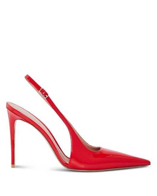 retroféte Cindy 110 Mm Slingback Pumps in het Red