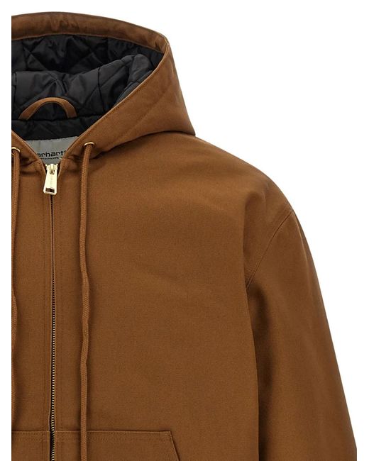 Carhartt Brown Og Active Padded Jacket for men