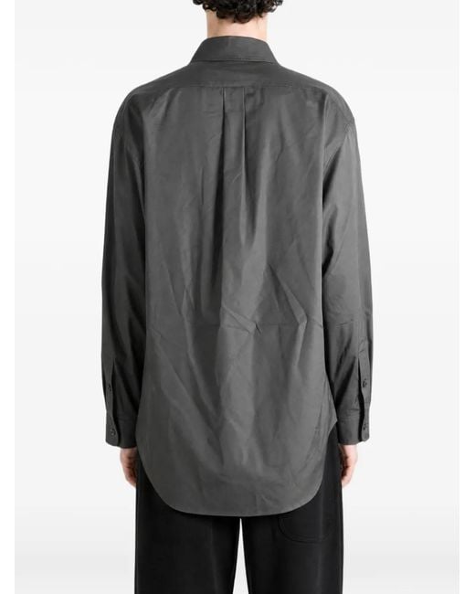 Rier Gray Hemd Mit Button-Down-Kragen