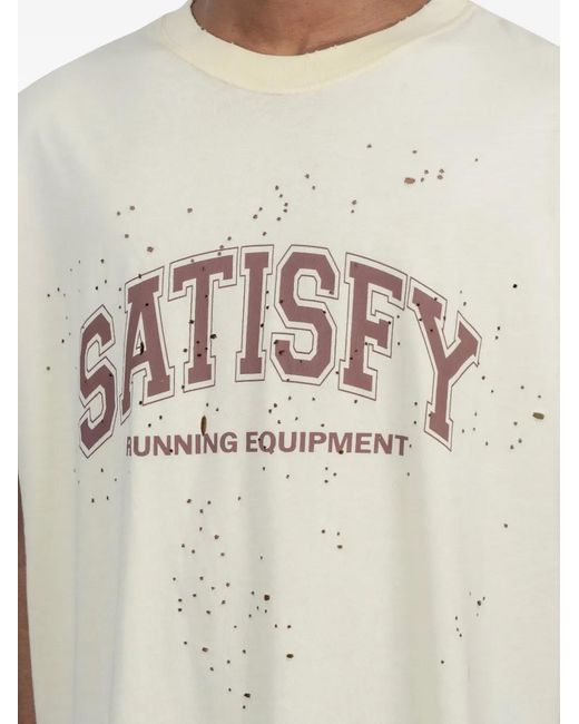 Satisfy Gray Graphic-Print Tank Top for men