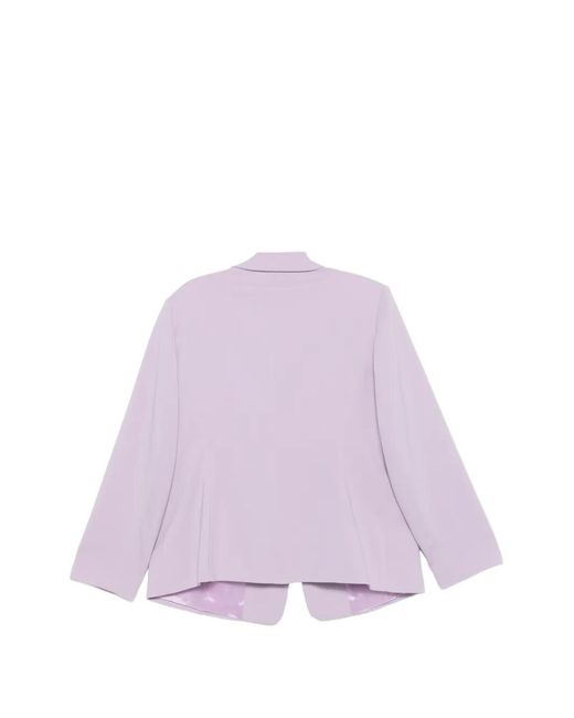 Marina Rinaldi Purple Buttoned Blazer