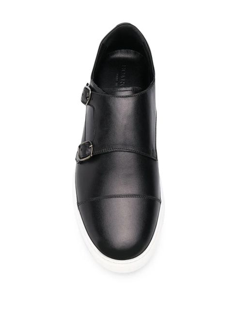 Scarosso Gray Fabio Double Buckle Sneakers for men