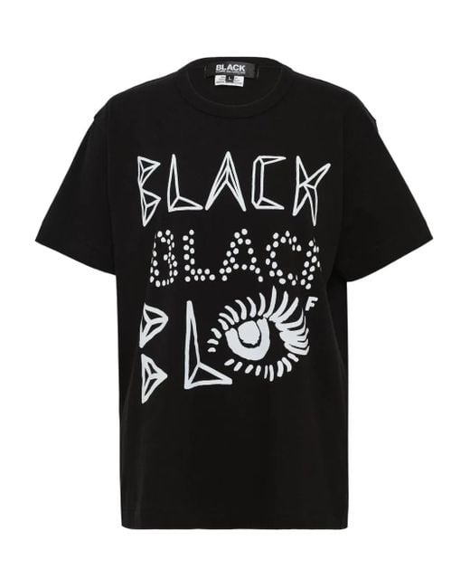 T-Shirt Pagowski Con Stampa di COMME DES GARÇON BLACK in Black