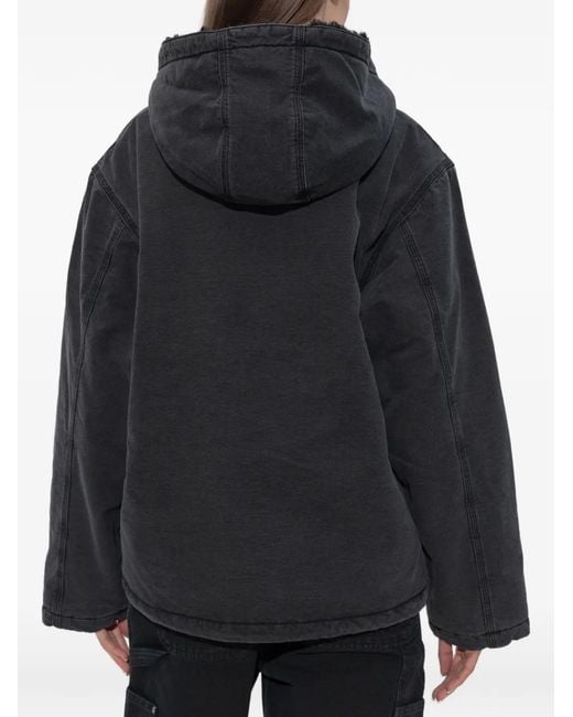 Carhartt Black Zip-Up Hooded Jacket