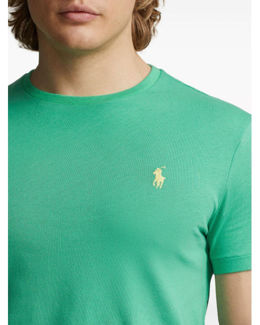 Polo Ralph Lauren Green Polo Pony Cotton T-shirt for men