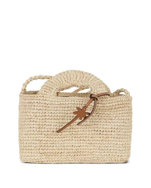 Clutch Con Ciondolo di Manebí in Natural