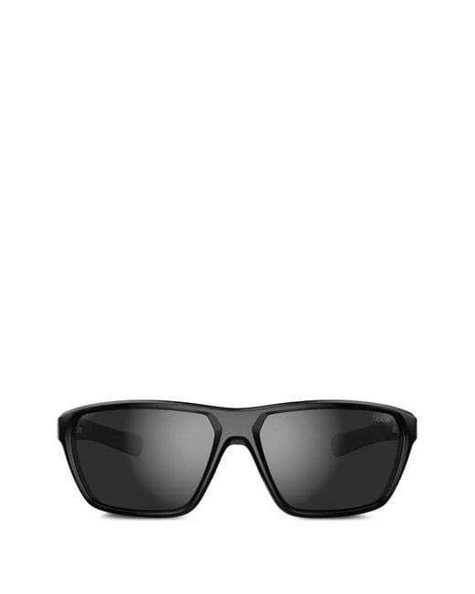 Bolle Black Terrus Rectangle-Frame Sunglasses