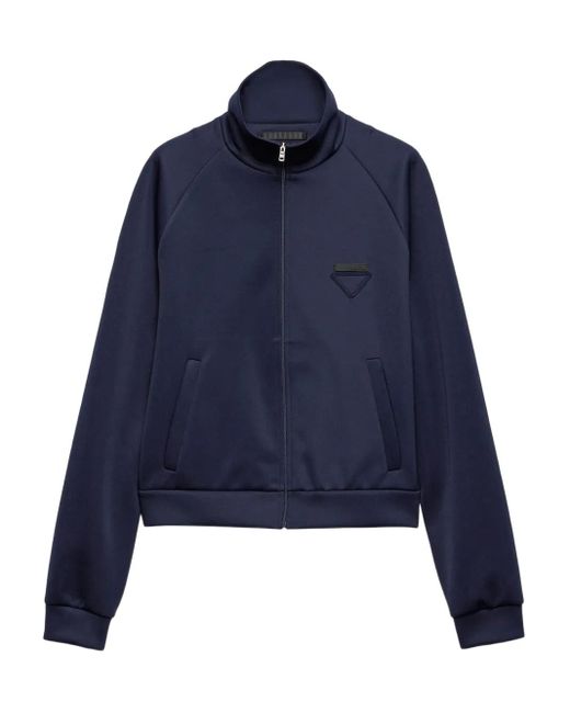 メンズ Prada ジップアップ スウェットシャツ Blue