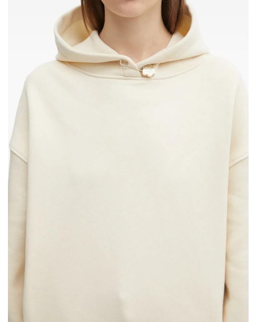 KENZO Natural Safety-Pin Long-Sleeve Hoodie